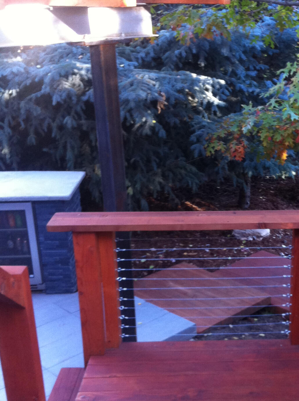 Wood,steel,concrete countertop